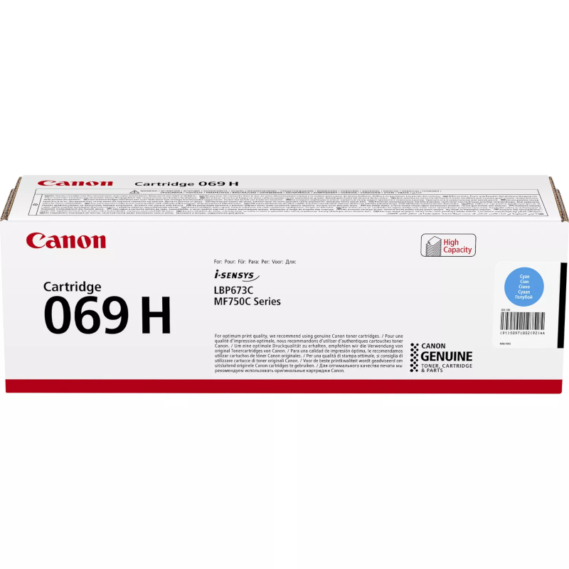 Картридж Canon 069H Cyan Toner Cartridge (5097C002)
